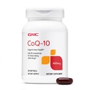 GNC CoQ-10 400mg - 心脏健康与细胞能量支持 饮食补充 - 健康心血管系统抗氧化剂 - 容易吞咽软胶 - 无胶 - 60 Counter(60 services)