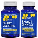 Ginkgo Biloba + Creatine Monohydrate Bundle - 高级吸收公式* - 超强脑支持* - 180 总盖