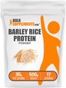 Bulk Assupports.com 大麦米蛋白粉 - 维根蛋白粉 - 运动营养 - 不受欢迎的乳品免费,每服30g,500g(1.1磅)(包1)