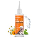 PUAINTA 狗耳清洁解决方案 - 无酒精耳洗 用量子银和女巫 Hazel - Soothes Itch, Removes Wax & Odor - Gentle Daily Flush for Dogs & Cats (8 oz)