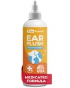Paw Science Dog Ear clean - Cat & Dog Ear 感染治疗 - 食用药的宠物耳朵洗涤法,Flush,以及狗和猫的清洁解决方案 - 治疗痒 Yeast Relief