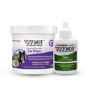 PET KING BRANDS ZYMOX 酶 Encycal Earscouts & Otic Solution Hydrocortisone for Dogs & Cats - 产品包 - 用于脏、蜡、臭耳朵 & Soothe感染,100 Counter Woods & 1.25oz 瓶装