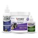 PET KING BRANDS ZYMOX 狗和猫的酶擦除器、耳清洁器、和卵耳溶液-产品包-脏、蜡、臭耳和Soothe Ear感染,100 cm、4 oz和1.25 oz