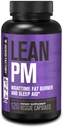 Jacked Factory Lean PM Night Time Fat Burner,"睡眠援助补充剂", & Appetite Spressant for Men and Women - 120 兴奋剂-免费蔬菜减肥药丸