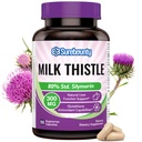 牛奶 This,300 mg, 集中种子提取物, 80%的Silymarin, Liver Cleanse Detox for Men + Women, Once Daily, 90 Veggie Caps