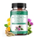 格林波普尔 Lymph-Livers Cleanse Detox & Reference - 强力牛奶 硝酸盐 30X 摘录 - 标准化和集中 80% Silymarin w/Vitamin,95% crucuminoids & 17+Livers 健康营养剂 Vegan 120CT