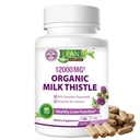 Milk Thetle Liver Cleanse Detox & Reference Support Official Supplements, 12000 Mg 120 Day 30X 种子提取与西利玛林,MD 超级超草药 肾上腺增生援助 健康配方药,120 Capsules