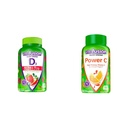 维他命外力 维他命 D3 Gummy & Power C 维他命 C Gummys for Immune Support, Orange Flavored, 282 mg 维他命 C, 美国第一款 Gummy 维他命品牌, 50日供应, 150 伯爵