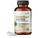 未来生物 硒 200 mcg - 硒氨酸复合物 - 具有高级吸收、非转基因有机物的基本跟踪矿物,250 capsules