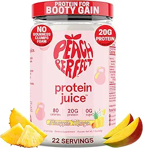 Peach Perfect Whei Protein Powder for Women, Pineapple Mango Protein Juice for Women, 20g Clear Whei Protein 孤立 per Service for Muscle support, Meal 替补摇摆,蛋白水, 22个服务