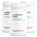 Supersmart - Lactobacillus Reuteri 每天5亿 CPU - Probiotic Supplement QQ Non-GMO & Gluten Free - 60 * 3 Dr Capsules (英语).