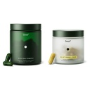 Seed DS-01 Daily Synbiotic & AM-02 Energy + Focus Bundle - Probiotic and Nootroptic Supplment for Women and Men - Vegan - 30-Day Supply