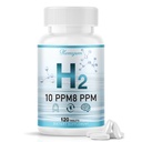 Hydrogen Water Tablets, H2 Molecular Hydrogen with Magnesium, 10 PPM Hydrogen Tablets for Drinking Water, Supports Physical Recovery, Brain Health&Cellular Energy - Non-GMO, Gluten-Free 120 Tablets.