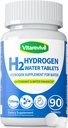 Molecular Hydrogen Water Tablets for Drinking Water – 12 PPM H2 Molecular Hydrogen Fast Dissolving,Antioxidant Water Enhancer, Daily Wellness Support, 90 Count