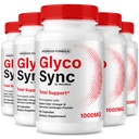 (5 Pack) Glyco Sync Pills, Official GlycoSync Glyco Optimizer Formula, All-Natural Ingredients to Support Stable Levels, Balance & Overall Health, Premium Glyco Sync Pastillas Review (300 Capsules)