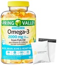 Spring Valley Omega-3 from Fish Oil 2000 mg | Premium Omega-3 from Fish Oil Eye Brain Bone & Heart Health | Set with Basket Goods Store