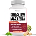 NEW AGE Digestive Enzymes for Gut Health - Probiotic Multi Enzymes with Prebiotics and Probiotics with Lipase for Women and Men for Digestive Health, Daily Enzymes for Digestion - 60 Count