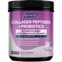 DRFOSTER Collagen Peptides Powder with Probiotics - Hydrolyzed Collagen Type I II III V X with Antioxidant Blend - Multi Collagen for Women Support Skin Hair Nail Joints & Gut, 35 Servings, Non-GMO