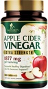 Apple Cider Vinegar Capsules 1877mg - 配有维生素D & Zinc的超强解毒和清洁剂 - 配有联合自然文摘和免疫支持的 Premium ACV Pills - 蔬菜补充剂 - 60 Capsules