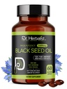 Dr. HERBALIST Black Seed Oil Capsules 1600mg - Nigella Sativa with thymoquinone (TQ) Supports Immune & Respiratory Wellness & Daily Antioxidant Support* Halal 60ct