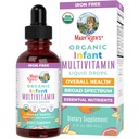 MARYRUTH'S Organics Multivitamin for Infants | USDA Organic | Multivitamin Liquid Drops for Babies 6-12 Months | Immune Support & Overall Wellness | Vegan | Non-GMO | Gluten Free | 2 Fl Oz