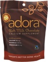 Adora Premium Vitamin D3 镁和钙补充剂,500 mg, 牛奶巧克力, 30 counter (Pack of 2)