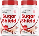 (2 Pack) Sugar Shield, Sugar Shield Blood Support, Sugar Shield Pills, Sugar Shield Capsules, Sugar Shield All Natural, SugarShield, Sugar Shield Advanced Formula, Sugar Shield Reviews, 60 Capsules
