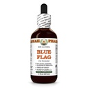 Blue Flag (Iris Versicolor) Dry Root Glycerite, Made in Hawaii, Raw Materials, All Natural, Vegan, Lab Tested Alcohol-Free Liquid Extract - 2 fl.oz