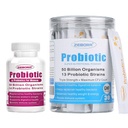 ZEBORA Probiotics Powder + Probiotics for Women,Supports Digestive and Immune Health, Prebiotic Fiber Shelf Stable, Gluten & Soy Free
