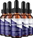 Neurodyne Liquid Drops – Neuro Dyne Natural Liquid Dietary Natural Blend Supplement (5 Pack – 5 Month Supply)