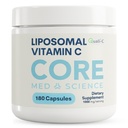 Core Med Science Liposomal Vitamin C, 1000mg - Physician Formulated Vitamin C Supplement for Immune Support, Collagen & Skin Health – 180 High Absorption Bioavailable Capsules, Made in USA