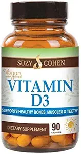 用于健康肌肉功能、骨骼健康和免疫支持的文稿 " Vegan维生素 " D3 5,000 IU -- -- 非GMO、Gluten Free和Kosher认证 -- -- 90种服务