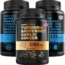 MEDCHOICE Turmeric & Ginger(120cm)和Nootropic Brain(120cm) 补充包 - 联合、文摘、大脑和Mood支持 - Vegan、Non-GMO、Gluten-Free