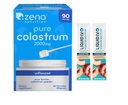 Ze_Na Pure Colostrum 2000mg – Unflavored Bovine Colostrum Powder – Dietary Supplement for Immune and Gut Health (6.34 oz, 90 Servings) – Bonus 2 Sugar Free White Peach Hydration Sticks