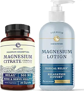 镁 Lotion 和镁 液晶补充 → 全身 镁 支持身体和心智 8 Fl Oz 专题 镁+ 1个月供应 镁 复合药