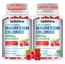2 Pack Liposomal Magnesium Chioride Gummies 2000mg with Calcium, Vitamin D3, B12, Zinc, L-Theanine, CoQ10 | Proprietary Blend for Stress Relief, Heart & Muscle,Immune, Energy & Relaxation Support ﻿