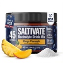 High Sodium Electrolytes | HSA FSA | Mango Pineapple Hydration with Stevia | Electrolyte Powder for Fasting, POTS, Sweat Recovery | Made in USA | Makes 45 Servings of 32 Fl Oz