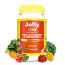 Jolly Kids Multivitamin Gummies - 60ct Sugar Free Vitamins for Kids & Toddlers (Ages 4-12) with Allulose & Prebiotics - Organic Gummy for Immunity, Gut Health & Focus - Plant Based - Strawberry Lemon