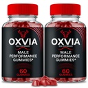 Oxvia Male Performance Gummies, Official Oxvia Supplement Gummies - Maximum Strength Performance, All Natural Support Overall Health & Wellness, Ox Via Advanced Support Gummy Reviews (2 Pack)
