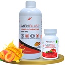 Bricker Labs Power and Performance Duo: Carniblast Liquid L-Carnitine 3000 mg & Optiflow 血流补充剂,60 Capsules