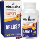 Vita Naina (120 SoftGels) QQ AREDS2 眼维生素和矿物补充剂(Zeaxanthin 2mg) QQ 高生物利用率和生物吸收公式 QQ 在你的消化系统上简单QQ 容易吞咽