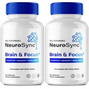 Neuro Sync Capsules - Neuro Sync Advanced Formula Nootropic Supplement Pills for Nerve and Brain Health Support, NeuroSync Brain and Focus All Natural Support Reviews (2 Pack)