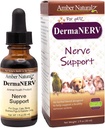Amber NaturalZ DermaNERV 对狗、猫、鸟、兔和几内亚猪的草药补充 |支持中央神经系统健康与平衡行为 |健康神经功能的自然援助