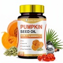 Pumpkin Seed Oil with Saw Palmetto, 3500mg 4-in-1 Advanced Formula Zinc Vitamin B6, Cold Pressed Essential Fatty Acids Phytosterols, Supports Immune Hair Urinary Bladder Prostate Health, 300 Softgels