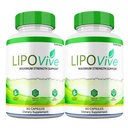 LipoVive Capsules, Maximum Strength Advanced Formula, Lipo Vive Pills Premium Supplement, All Natural Ingredients (2 Pack)