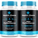 (2 Pack) Health Charm - Health Charm Pills, HealthCharm Capsules, HealthCharm for Extreme Strength Overall Wellness, Health Charm Support Official Formula, Health Charm Supplement, USA (120 Capsules)