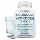 Molecular Hydrogen Water Tablets (8 ppm) | Magnesium, Malic & L-Tartaric Acid | Hydration & Antioxidant Supplement | Energy Support (90 Count (Pack of 1))