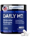 Hydrogen Water Tablets Alternative | DailyH2 Molecular Hydrogen Capsules | 3mg H2 for Cellular Energy, Focus & Recovery | Brain, Gut & Mitochondrial Support | 60 Caps