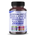 Magnesium Complex with 5-HTP, Ashwagandha, Saffron & Chamomile – Relaxation & Mood Support – 150 Capsules