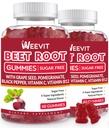 甜菜根(Bet Root Gummys), Nitric Oxide Supplement for Men Women – 有机甜菜 Gummy 配葡萄种子,石榴,黑椒,维生素C,B12